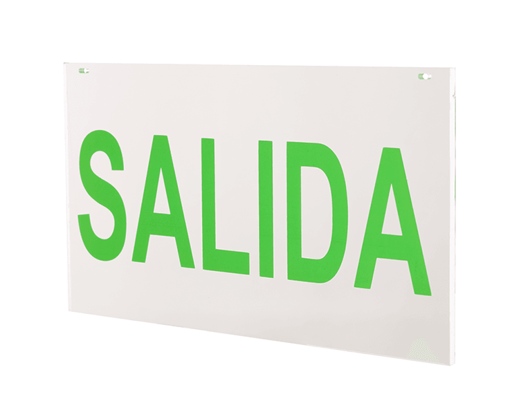Exit teken Acryl Panel Salida