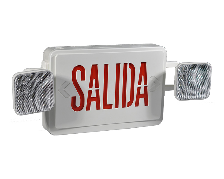 JLEC2RW-SA RODE LED Combo Emergency Salida Sign