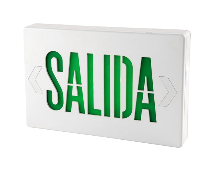 JEE2GWE-SA 6 INCH CULUS goedgekeurde groene exit-borden