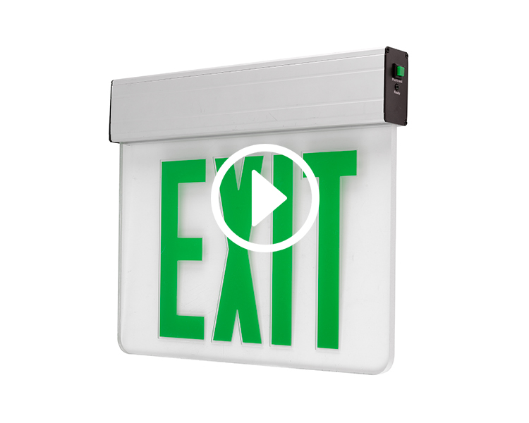 Jelex1GC-aluminium huisvesting Emergency Fire Exit Sign