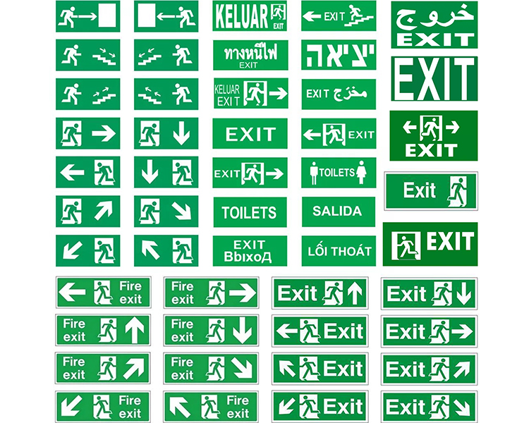 Aangepast exit -bord