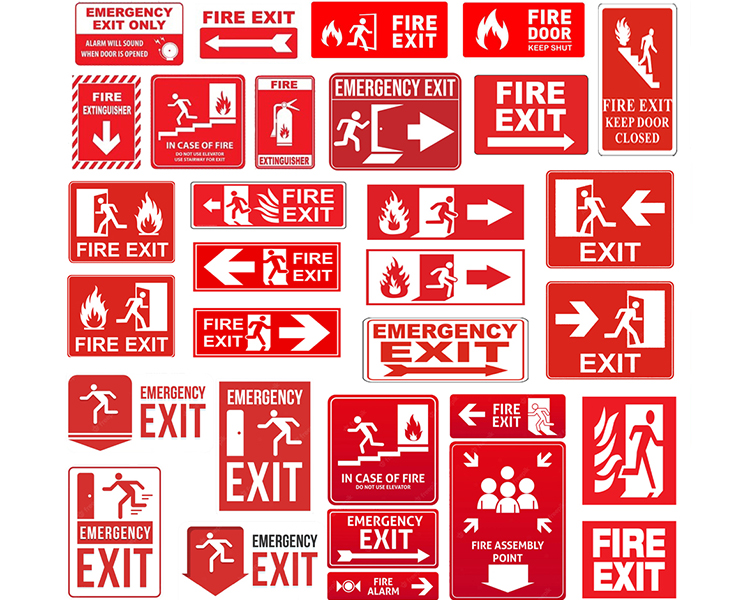 Aangepast exit -bord