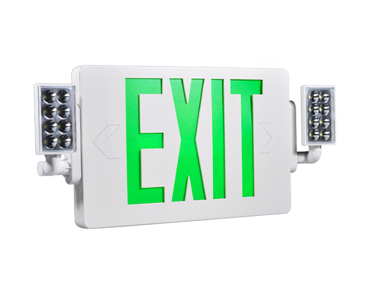 JLECD2GW-Green Emergency Fire Exit Lights met LED-koppen