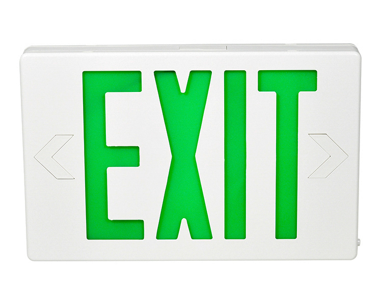 JEE2GWE-6 inch UL-goedgekeurde groene exit-borden