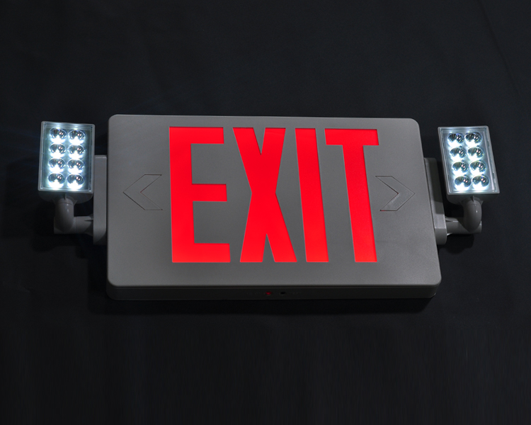 JLECD2RW-Emergency Fire Exit Lights met rode letters