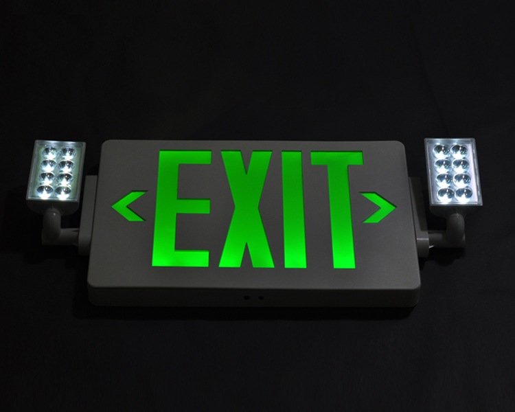 JLECD2GW-Green Emergency Fire Exit Lights met LED-koppen