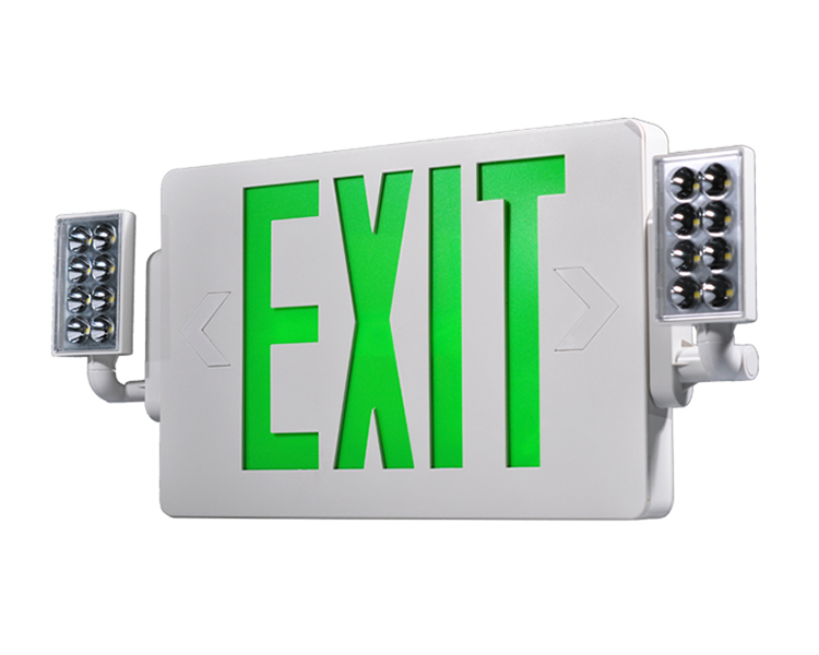 JLECD2GW-Green Emergency Fire Exit Lights met LED-koppen