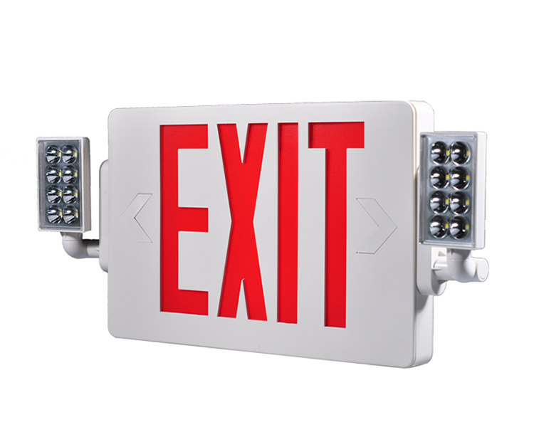 JLECD2RW-Emergency Fire Exit Lights met rode letters