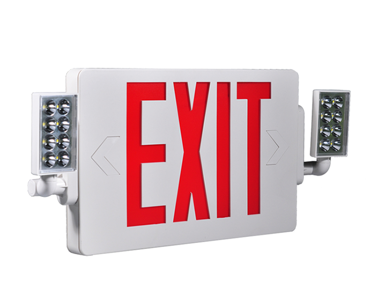 JLECD2RW-Emergency Fire Exit Lights met rode letters