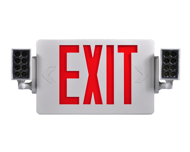 JLECD2RW-Emergency Fire Exit Lights met rode letters