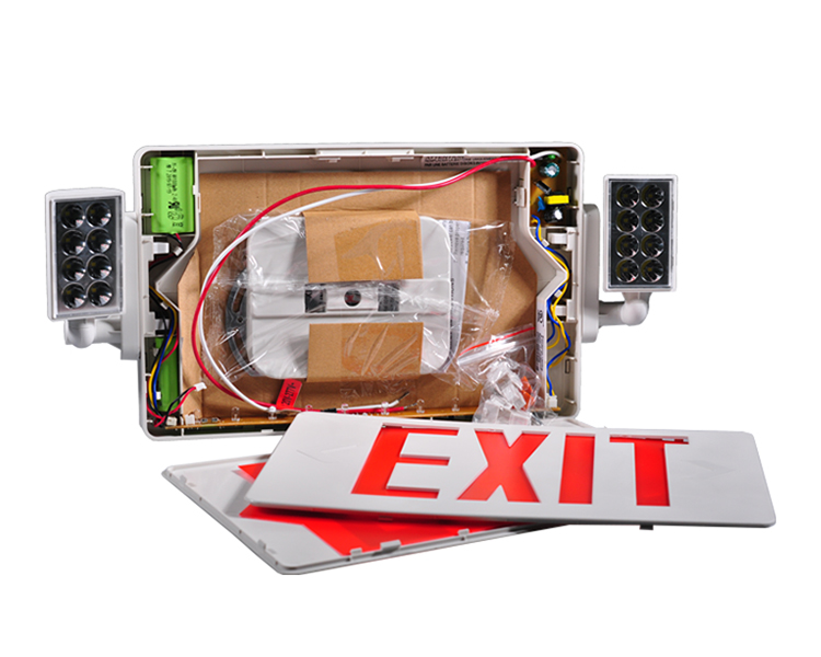 JLECD2RW-Emergency Fire Exit Lights met rode letters
