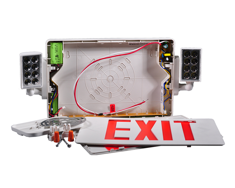 JLECD2RW-Emergency Fire Exit Lights met rode letters