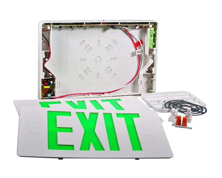 Jleed2Gwem-ultra felgroen Emergent Exit Sign