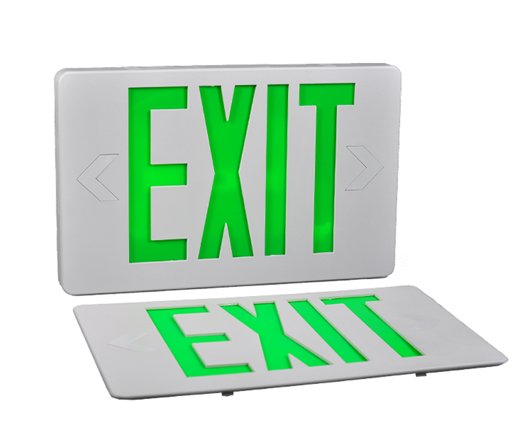 Jleed2Gwem-ultra felgroen Emergent Exit Sign