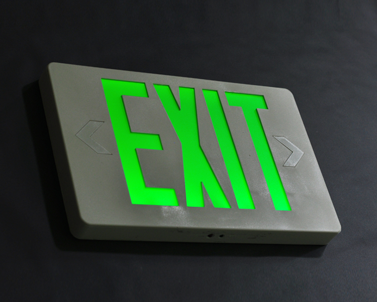 Jleed2Gwem-ultra felgroen Emergent Exit Sign