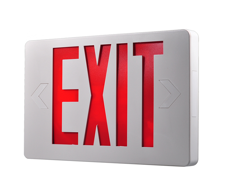 Jleed2rwem-New Slim Red Led Exit Sign