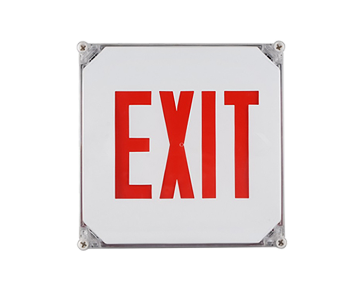 Jeewpr-Outdoor waterdichte rode LED exit licht