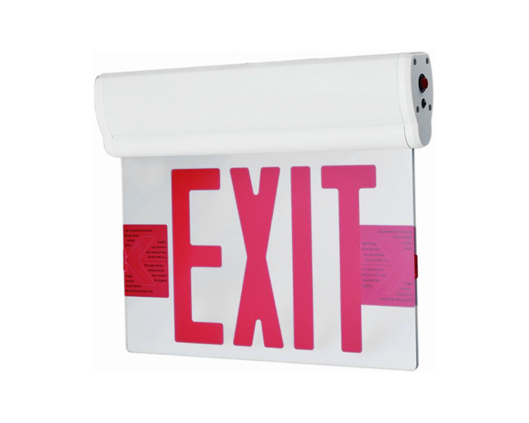 Jelcex2rm-Double Face 6 inch Acryl Pane Exit Sign met Silver Mylar