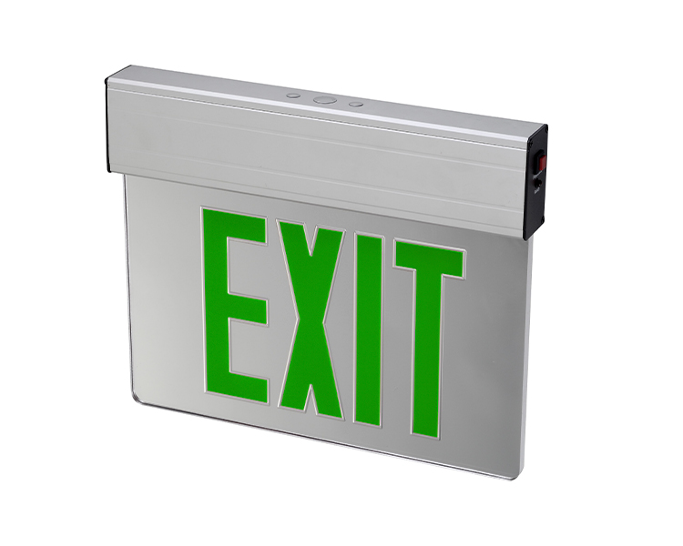 Jelex1GM-Single Face 6 inch 12 LED's nooduitgangsbord met zilveren voeringpapier