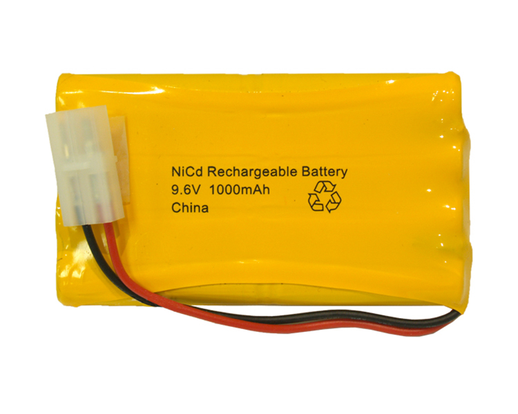 NI-CAD-batterij 9,6V 1000 mAh